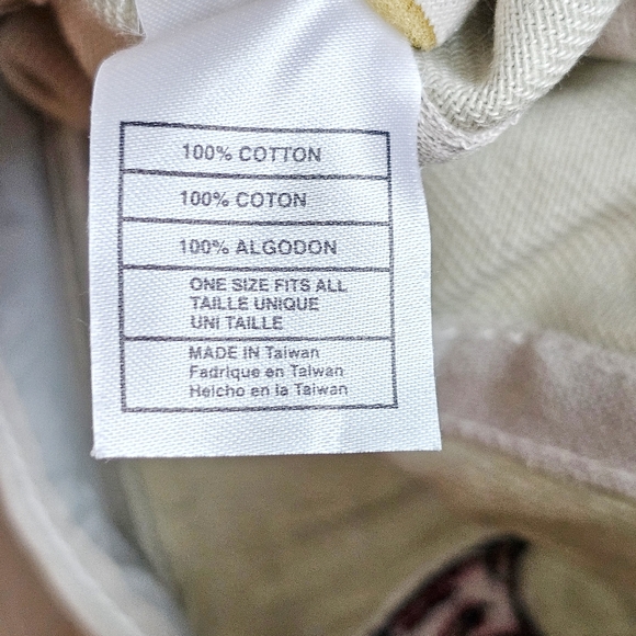 Vintage NFL Tampa Bay Bucs Hat Y2K Buccaneers Khaki Strapback Cotton Cap - Picture 12 of 13